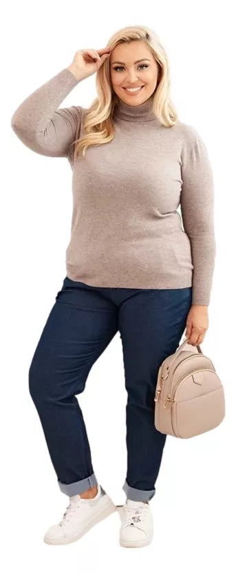 Sieviešu tumši brūns džemperis Nolo 