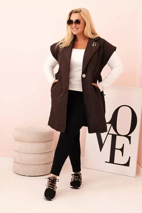 Sieviešu tumši brūna veste Dalic 