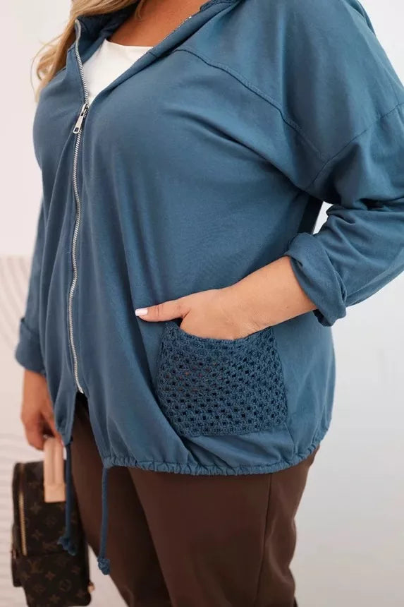 Sieviešu zils kapučjakas Alba 