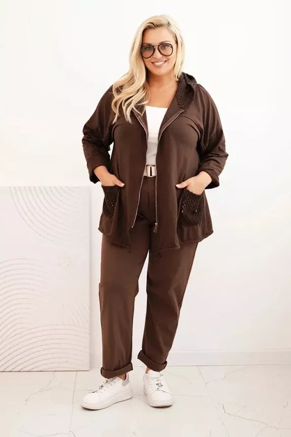 Sieviešu brūns kapučjakas Alba