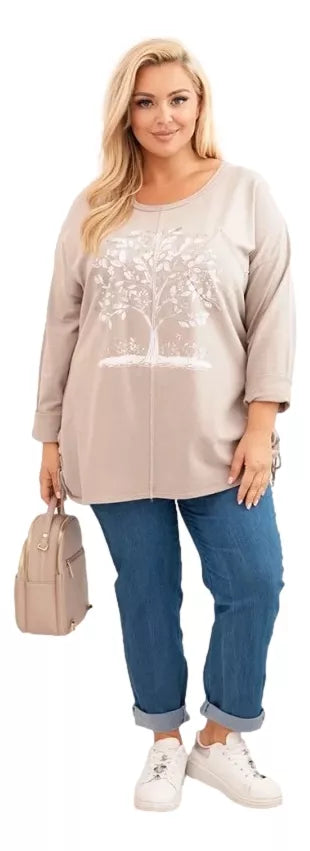 Sieviešu brūns džemperis Medy 