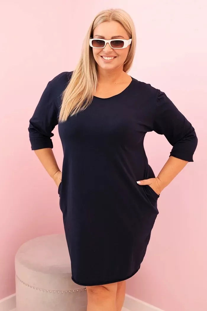 Sieviešu tumši zila kleita Self