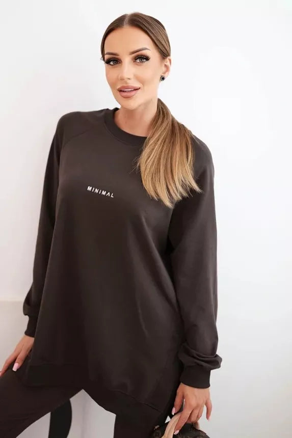 Sieviešu tumši brūns komplekts Minimalist