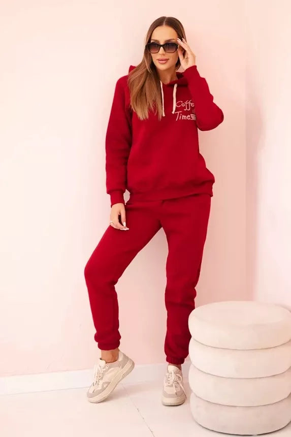 Sieviešu sarkans komplekts Coffe