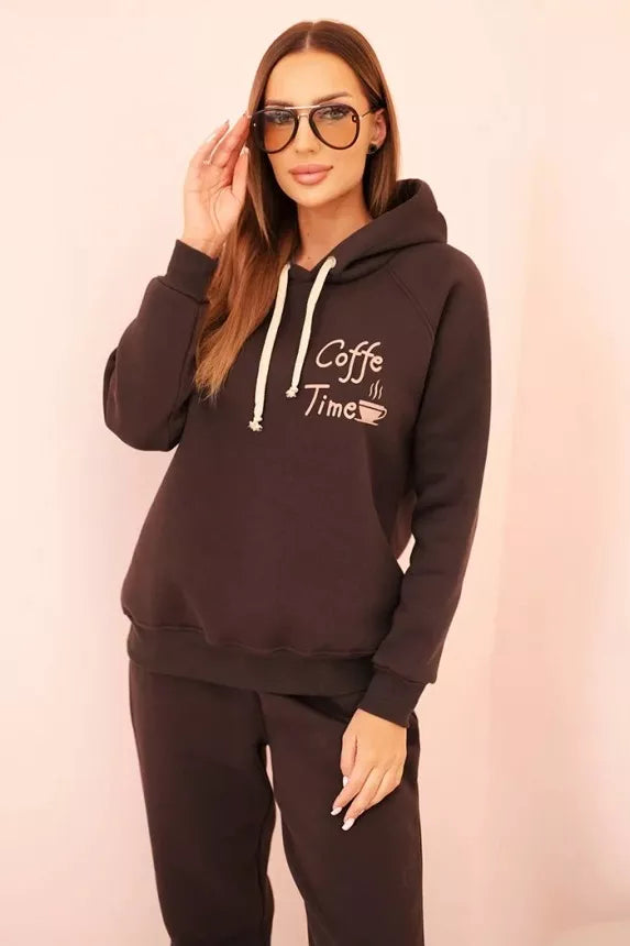 Sieviešu brūns komplekts Coffe