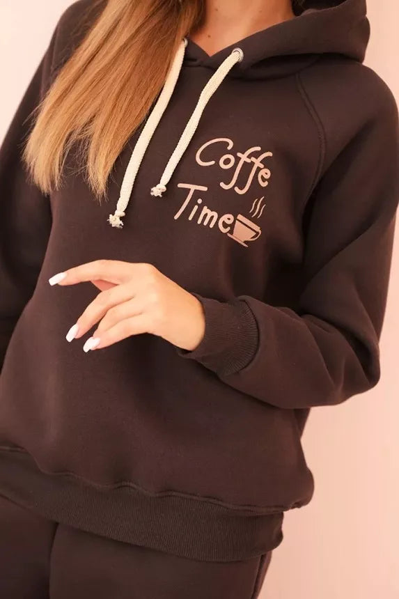 Sieviešu brūns komplekts Coffe