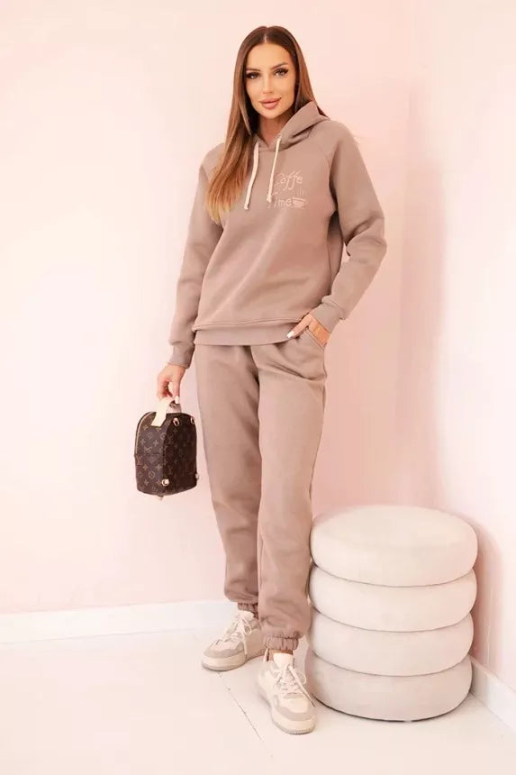 Sieviešu tumši brūns komplekts Coffe.