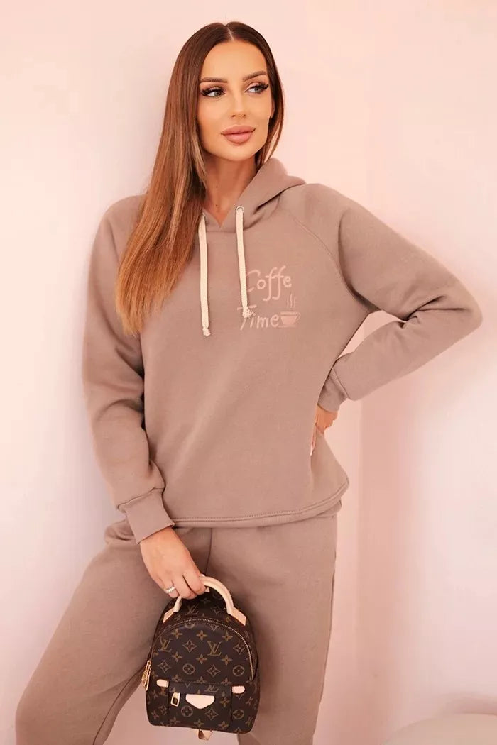 Sieviešu tumši brūns komplekts Coffe.