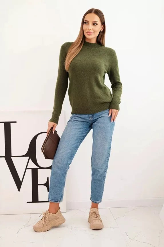 Sieviešu haki krāsas džemperis Eden