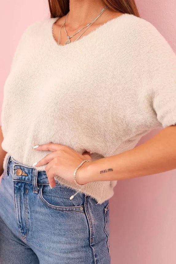 Sieviešu brūns džemperis Mākonis