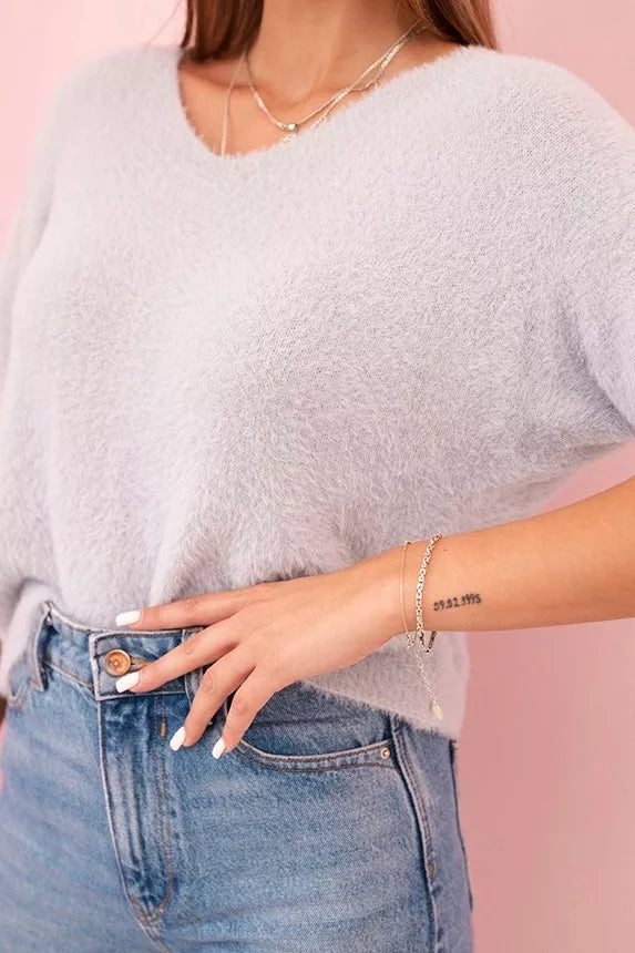 Sieviešu pelēks džemperis Mākonis