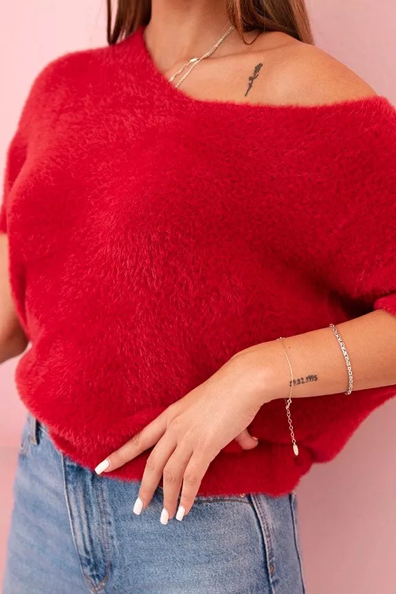 Sieviešu sarkans džemperis Mākonis