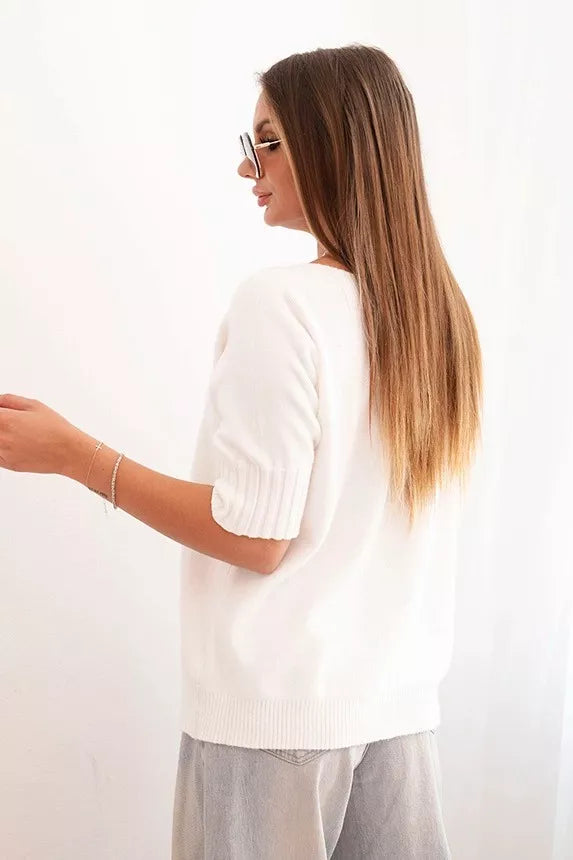 Sieviešu balts džemperis Aleta