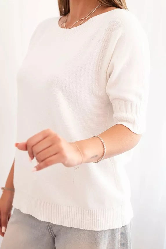 Sieviešu balts džemperis Aleta