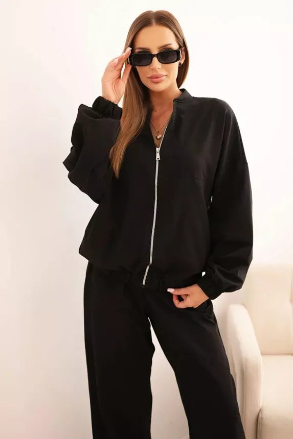 Sieviešu melns komplekts Fan