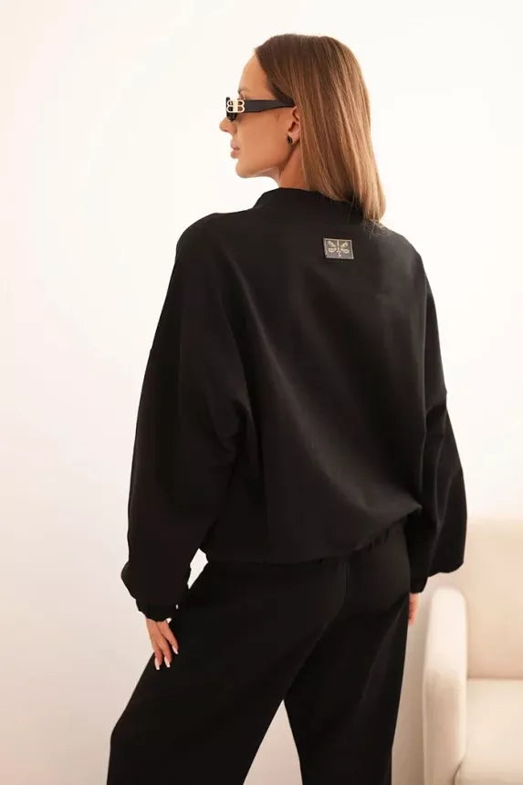 Sieviešu melns komplekts Fan