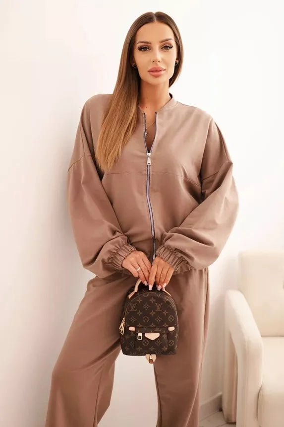 Sieviešu brūns komplekts Fan.