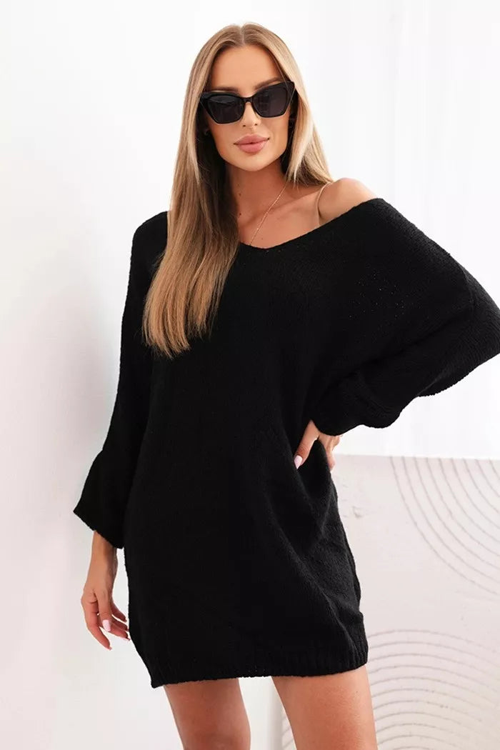 Sieviešu melna kleita Calon