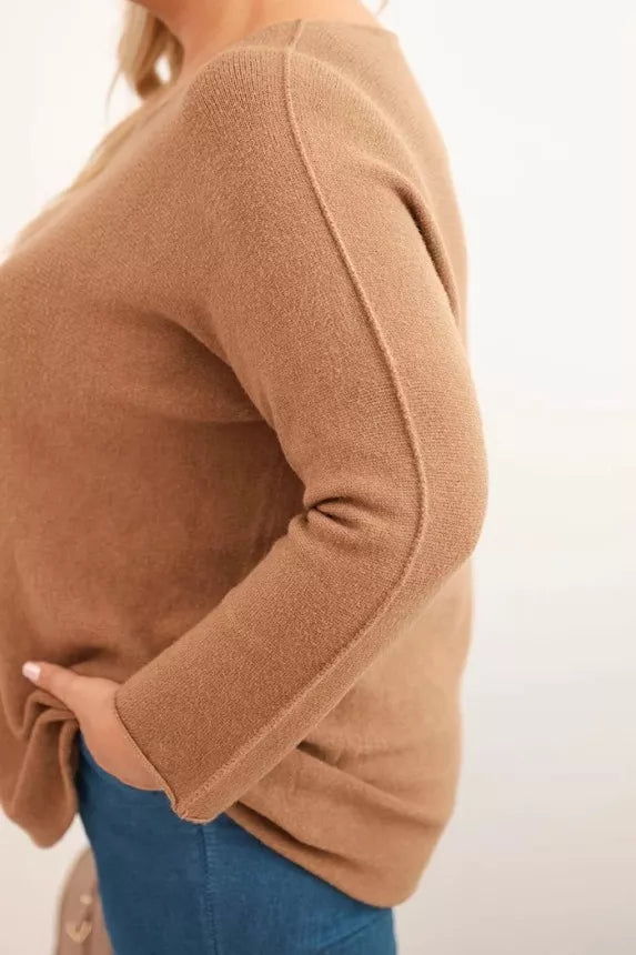 Sieviešu brūns džemperis Minos 