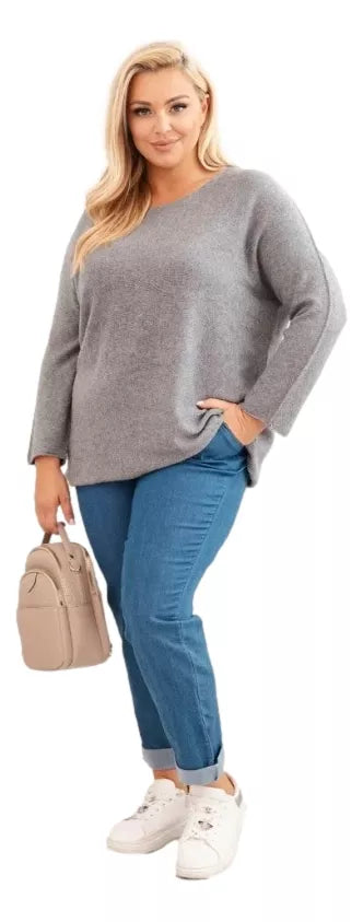 Sieviešu tumši brūns džemperis Minos 