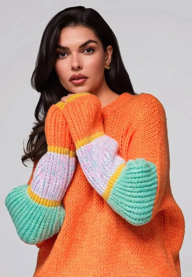 Sieviešu oranžs džemperis Bright