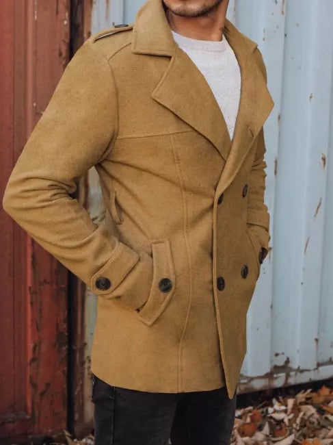 Vīriešu brūns mētelis Arlos