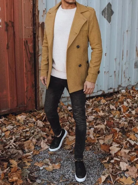 Vīriešu brūns mētelis Arlos