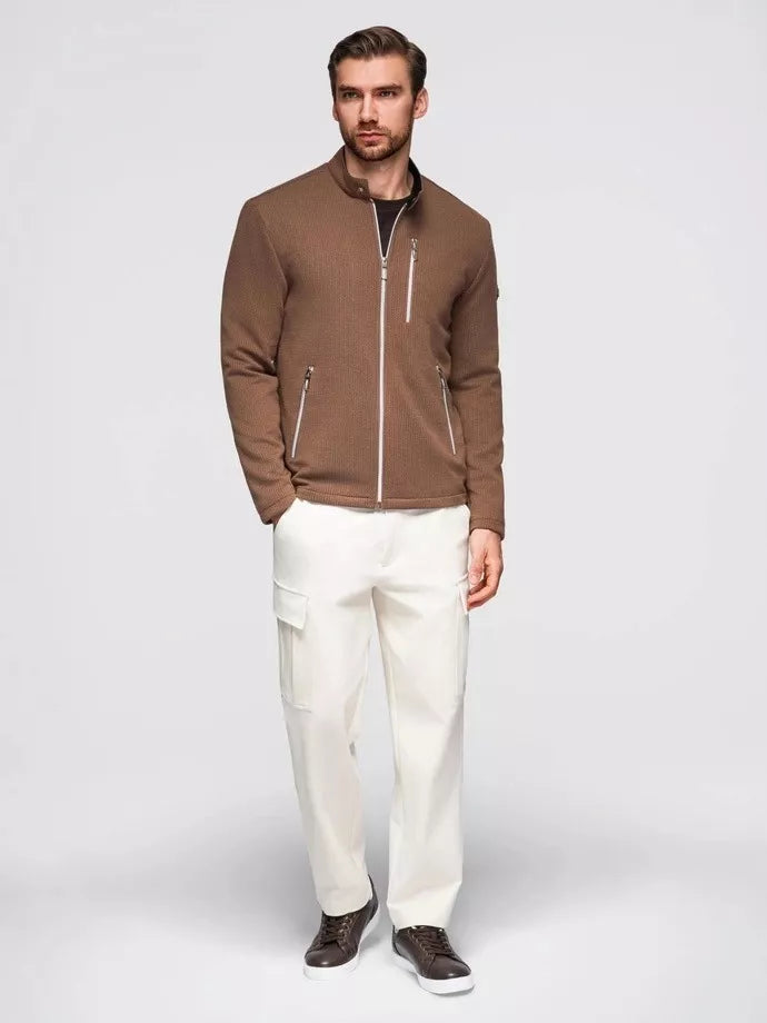 Vīriešu brūna jaka Aron