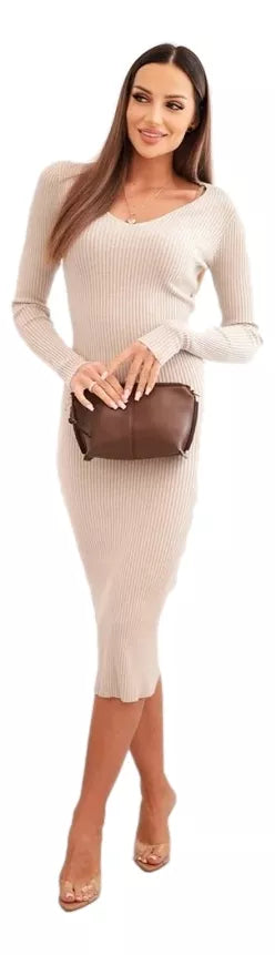 Sieviešu garā, brūnā kleita Silva