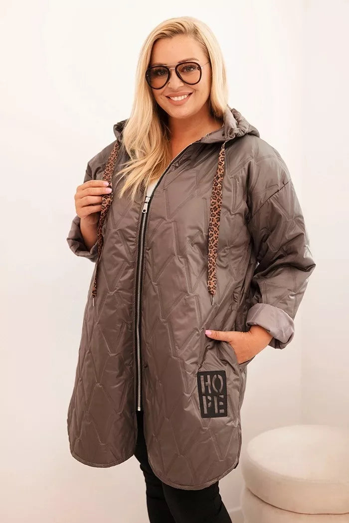 Sieviešu brūna jaka Hope
