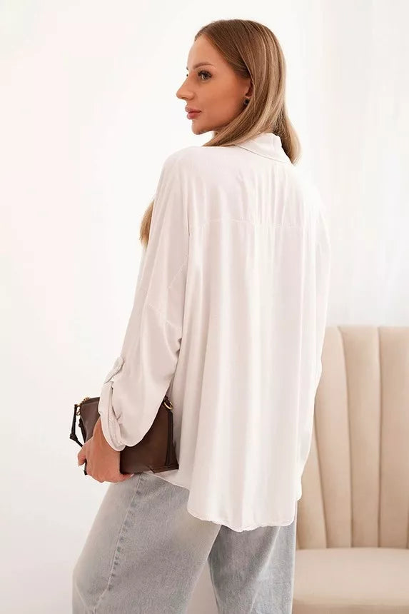 Sieviešu brūns krekls ar lēcām