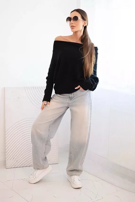 Sieviešu melns džemperis Anit 