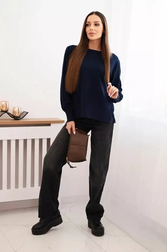 Sieviešu tumši zils džemperis Biank