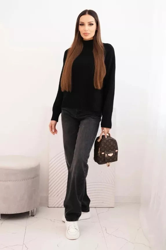 Sieviešu melns džemperis Soni