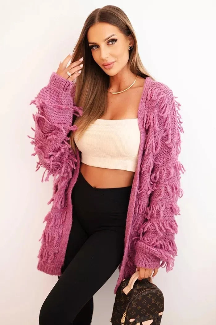 Sieviešu violets kardigans Uma