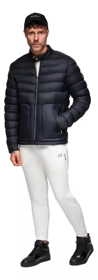 Vīriešu melna jaka Garin