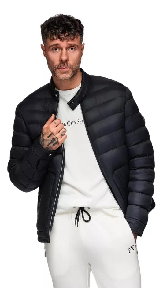 Vīriešu melna jaka Garin