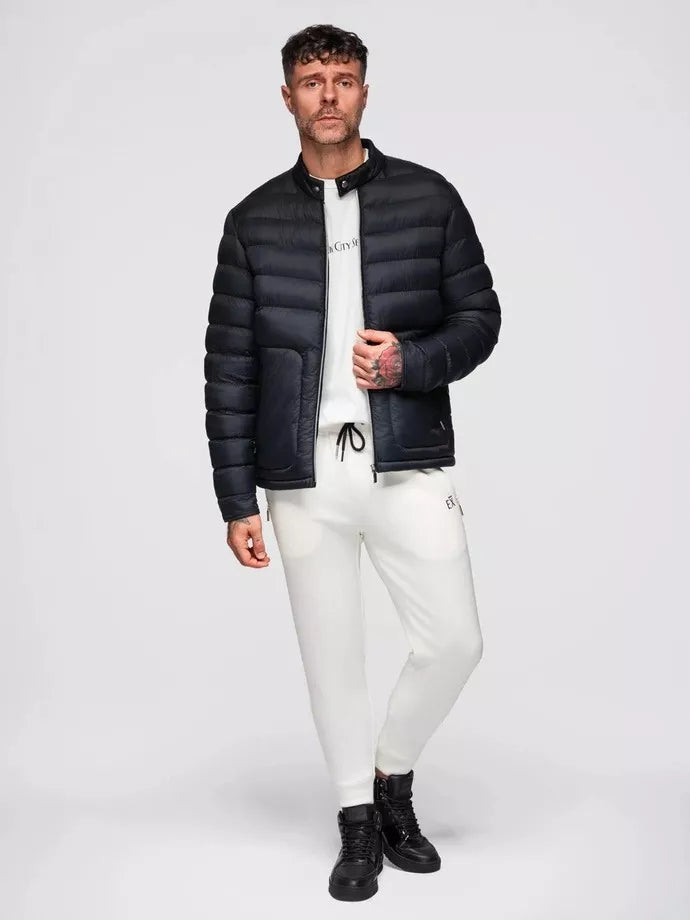 Vīriešu melna jaka Garin