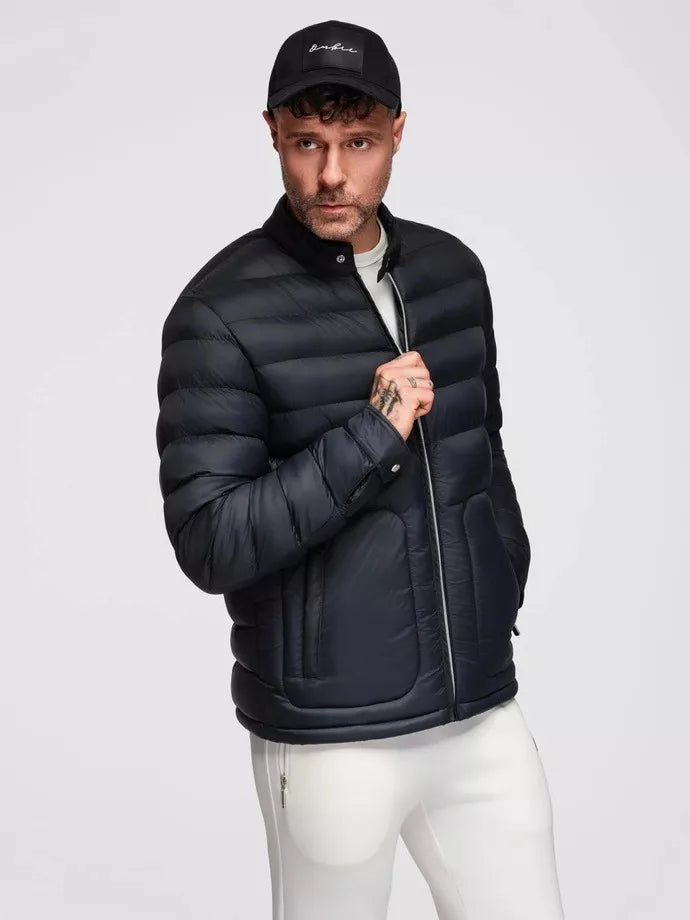 Vīriešu melna jaka Garin