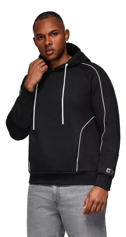 Vīriešu melns džemperis Edin