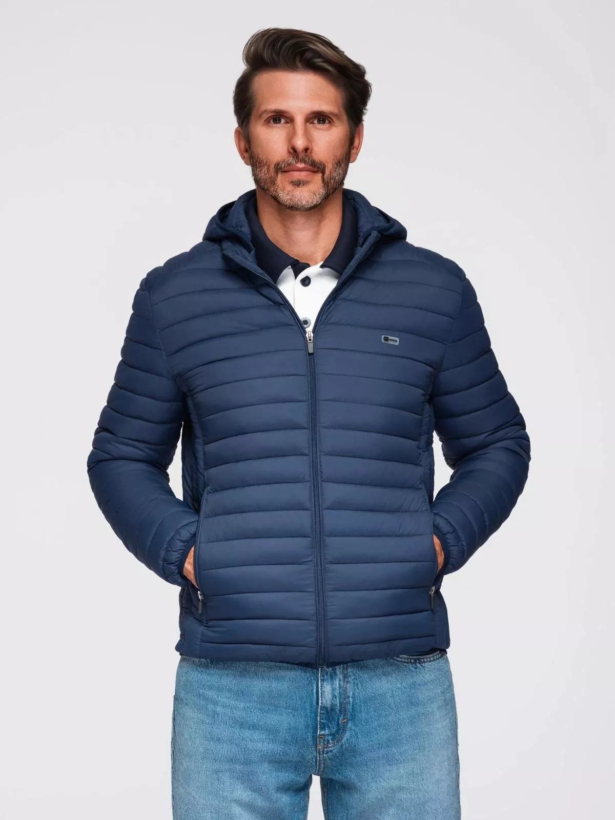 Vīriešu tumši zila Bond jaka