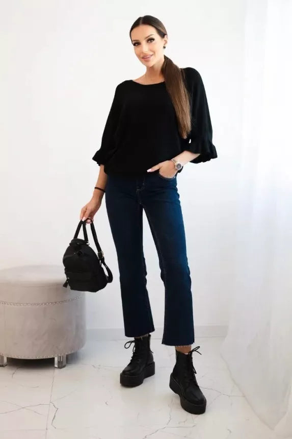 Sieviešu melns džemperis Avril