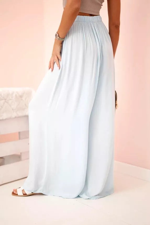 Sieviešu platas gaiši zilas bikses Andi