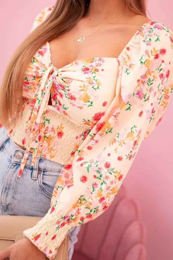 Sieviešu dzeltena blūze Doni