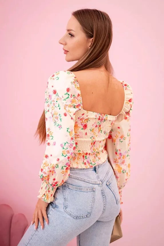 Sieviešu dzeltena blūze Doni