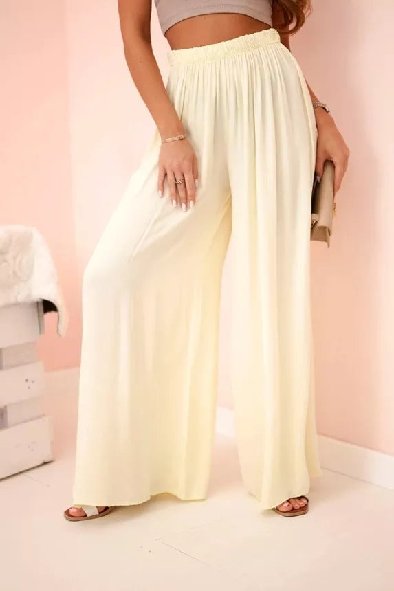 Sieviešu platas dzeltenas bikses Andi