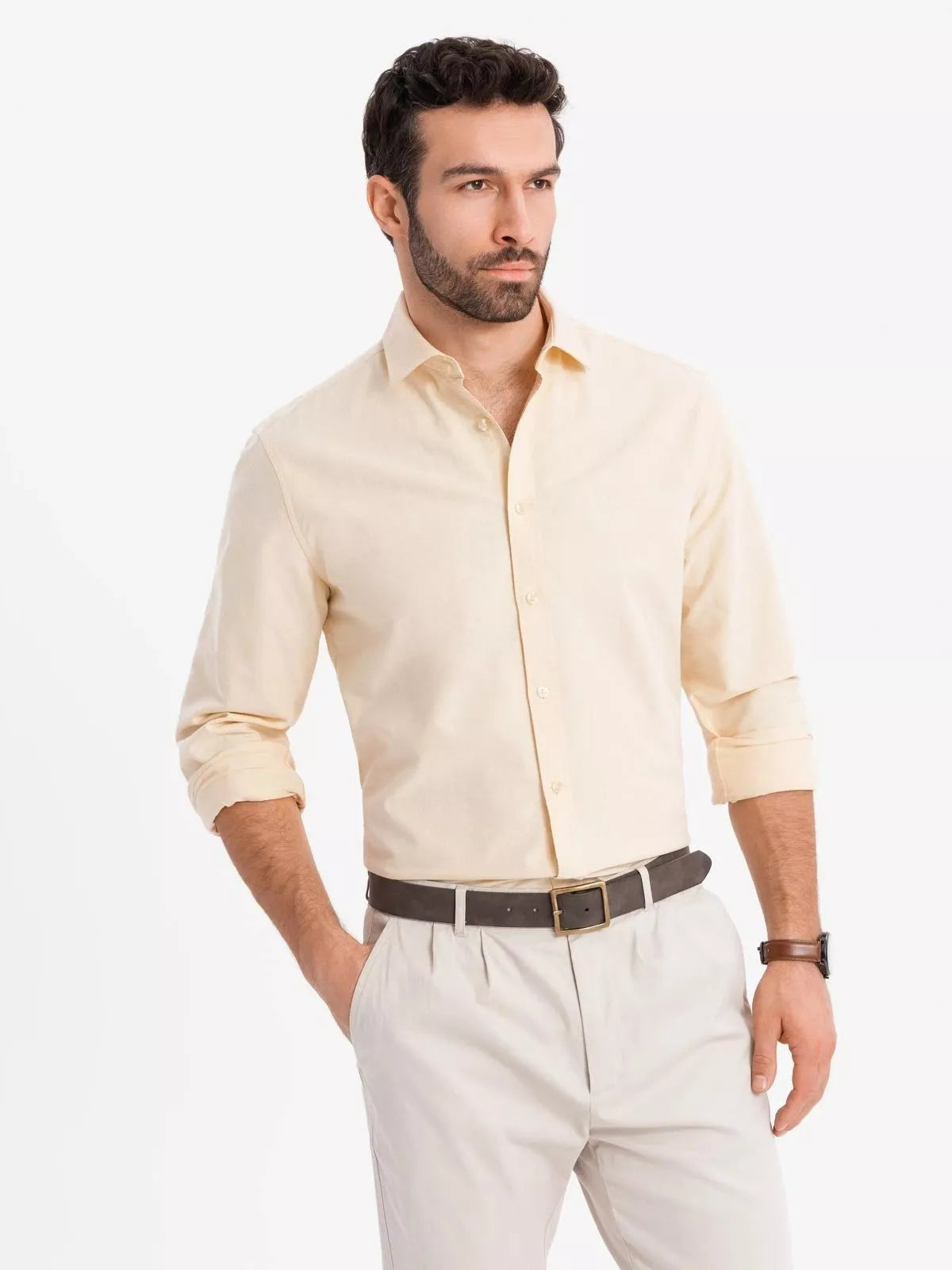 Vīriešu dzeltens krekls Adrian