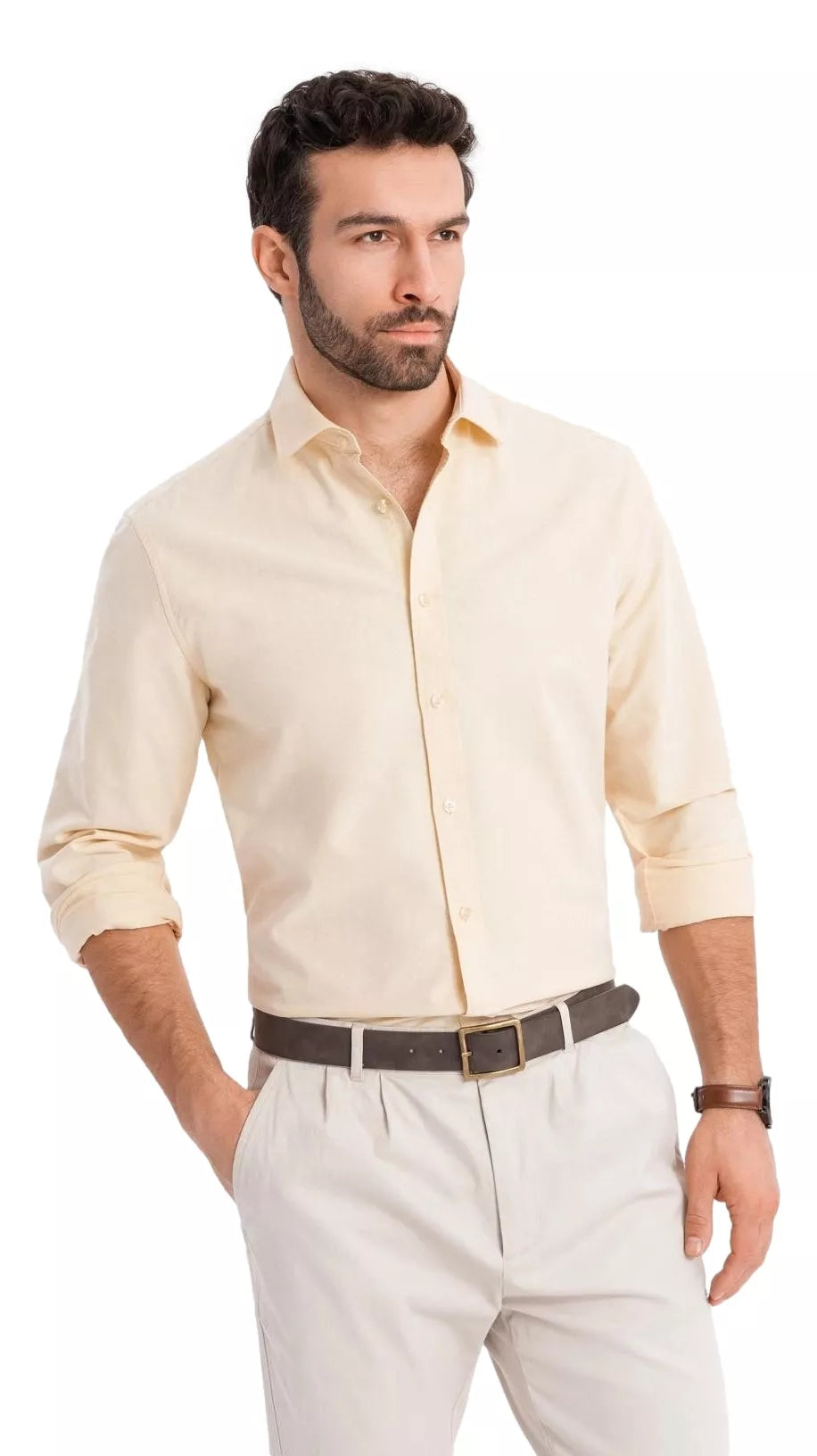 Vīriešu dzeltens krekls Adrian