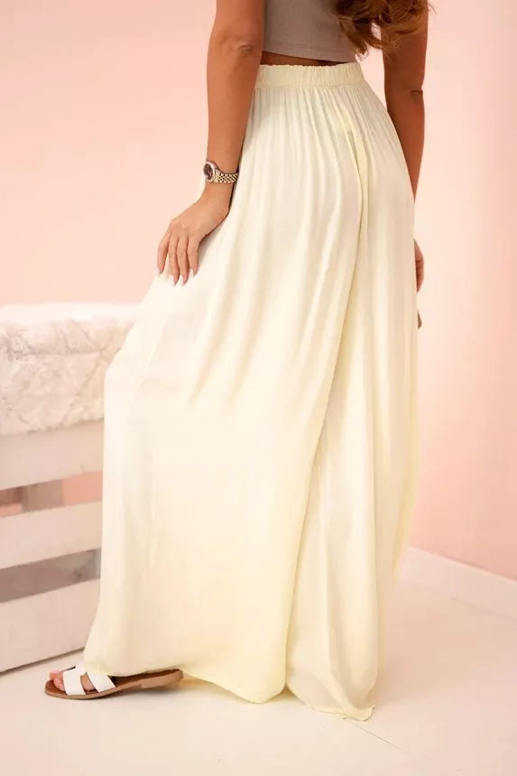 Sieviešu platas dzeltenas bikses Andi