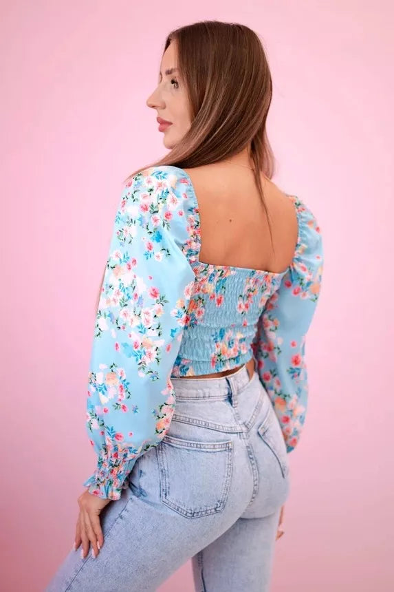 Sieviešu zila blūze Doni